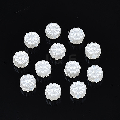 ABS Plastic Imitation Pearl Beads OACR-N008-116-1
