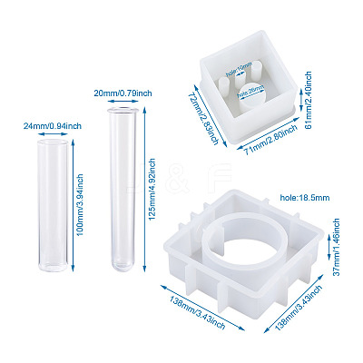 DIY Pen Holder Silicone Molds DIY-BT0001-25-1