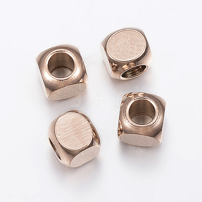 Ion Plating(IP) 304 Stainless Steel Beads LS-STAS-F136-01RG-5x5mm-1