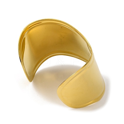 Ion Plating(IP) 304 Stainless Steel Bangles for Women BJEW-B104-01G-1