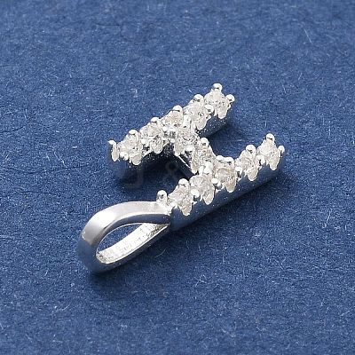925 Sterling Silver with Cubic Zirconia Charms STER-Q004-01H-S-1