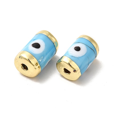Handmade Evil Eye Lampwork Beads LAMP-M012-01LG-A-1