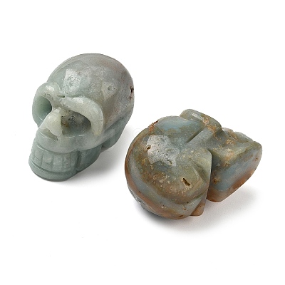 Halloween Natural Flower Amazonite Display Decorations DJEW-K015-34-1