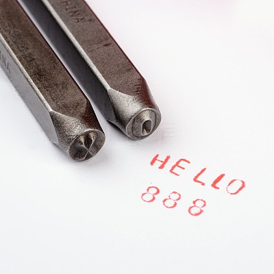 Iron Metal Stamps AJEW-D019-03-1