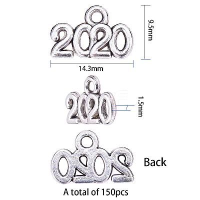 Tibetan Style Zinc Alloy Charms PALLOY-SC0002-14AS-1