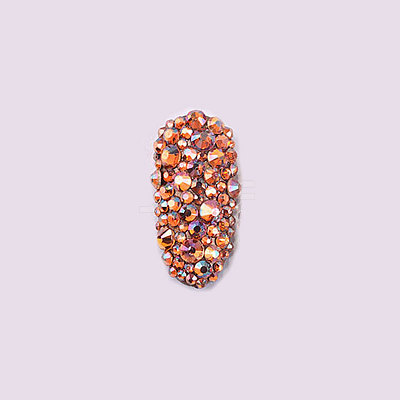 Glass Rhinestone Flat Back Cabochons RGLA-S002-04SS-44-1