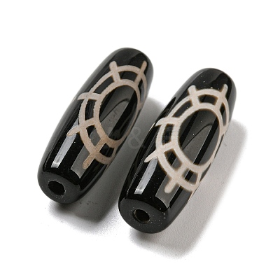 Tibetan Style dZi Beads Strands G-P526-B12-1