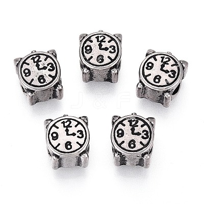 304 Stainless Steel European Style Large Hole Beads STAS-T072-112AS-1