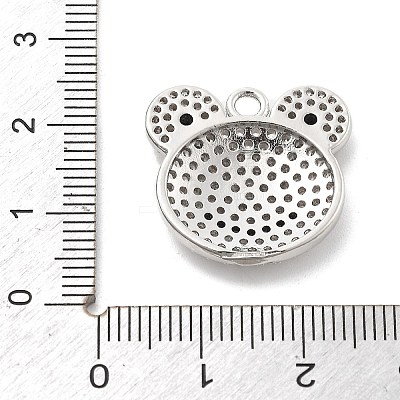 Brass Micro Pave Cubic Zirconia Pendants KK-L228-15P-1