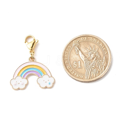 Alloy Enamel Pendant Decorates HJEW-JM00588-1