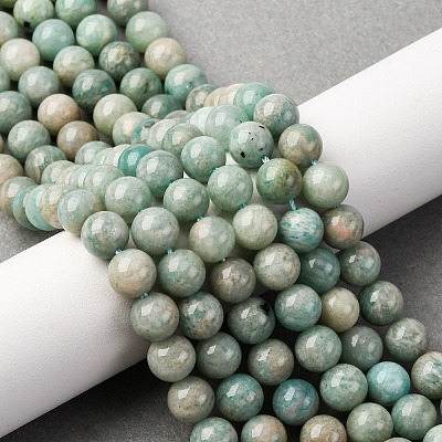 Natural Amazonite Beads Strands X1-G-K068-03-8mm-1