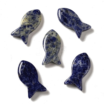 Natural Sodalite Pendants G-G932-B23-1