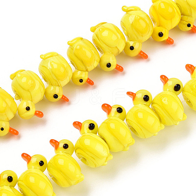 Handmade Lampwork Beads Strands LAMP-N021-017-1
