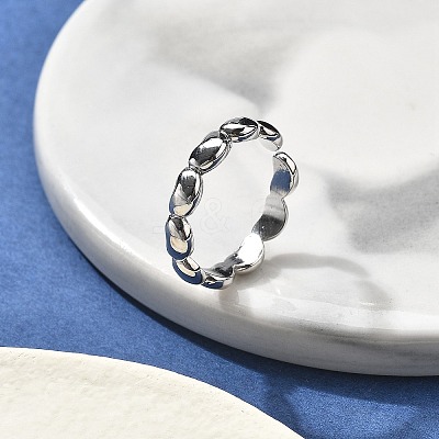 Brass Open Cuff Rings for Women RJEW-U032-04G-1