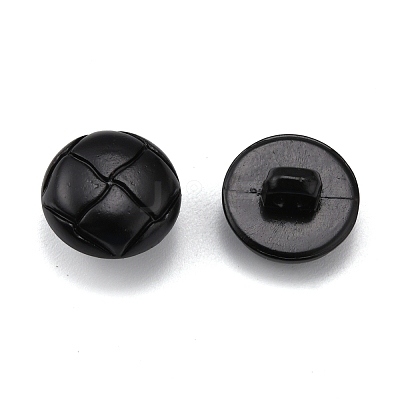 1-Hole Plastic Buttons BUTT-WH0027-03A-01-1