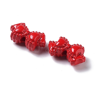 Spray Painted Alloy Bead PALLOY-H134-44-1