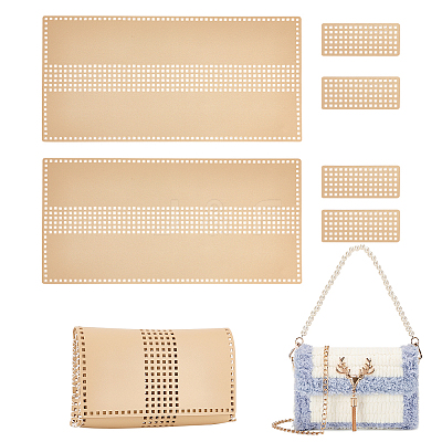 DIY PU Imitation Leather Bag Knitting Set for Purse Making PURS-WH0005-01D-1