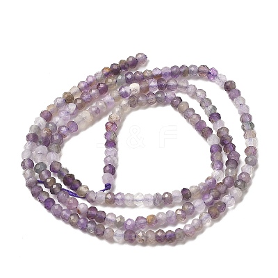 Faceted Natural Amethyst Beads Strands LS-G-RM241221-O4-1