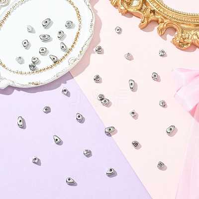36Pcs 6 Styles 304 Stainless Steel Beads STAS-CJ0002-90-1