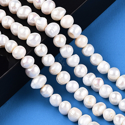 Natural Cultured Freshwater Pearl Beads Strands X-PEAR-N013-08G-01-1