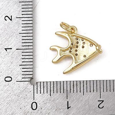 Brass Micro Pave Cubic Zirconia Pendants KK-Z120-01G-01-1