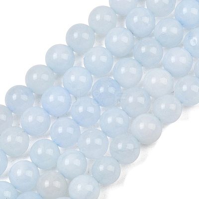 Natural Dyed White Jade Beads Strands GG-CBAEB22-B01-8mm-02-1