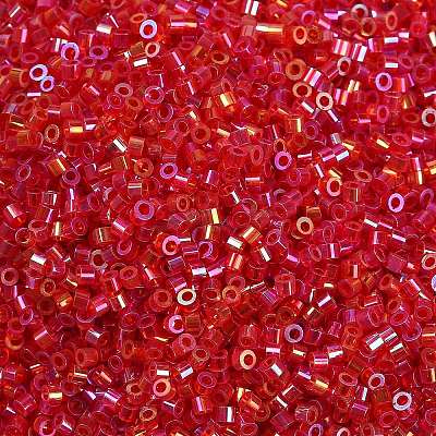 Transparent Colours Rainbow Glass Seed Beads SEED-H003-12F-1