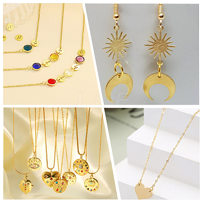 300Pcs 3 Styles Rack Plating Brass Open Jump Rings KK-BBC0023-05G-1