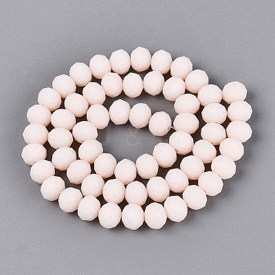 Glass Beads Strands EGLA-A034-P8mm-MD17-A-1