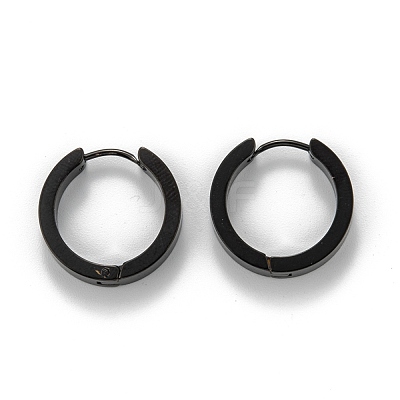 304 Stainless Steel Huggie Hoop Earrings EJEW-O087-09G-EB-1