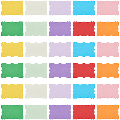 50Pcs 10 Colors DIY Paper Blank Greeting Cards AJEW-CP0010-26A-1