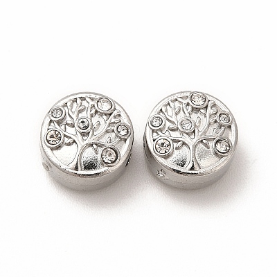 316 Surgical Stainless Steel with Crystal Rhinestone Beads LS-STAS-G305-03P-1
