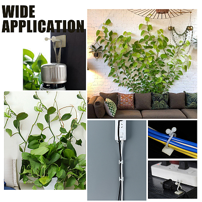 Plant Climbing Wall Fixture Clips AJEW-PH0016-66-1
