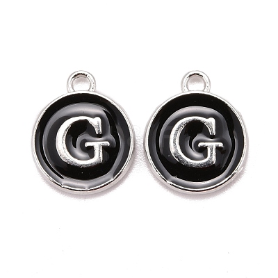 Platinum Plated Alloy Charms ENAM-S118-02G-P-1