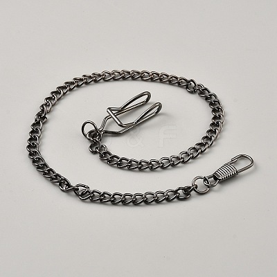 Alloy Clip Pocket Watch Chain FIND-WH0018-22B-1