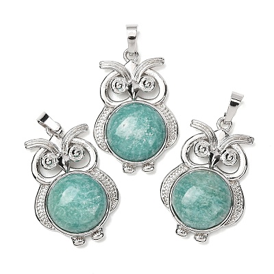Natural Amazonite Pendants GG-CBA0251-05P-1