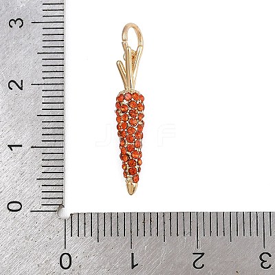 Brass Rhinestone Pendants KK-B145-02G-04-1