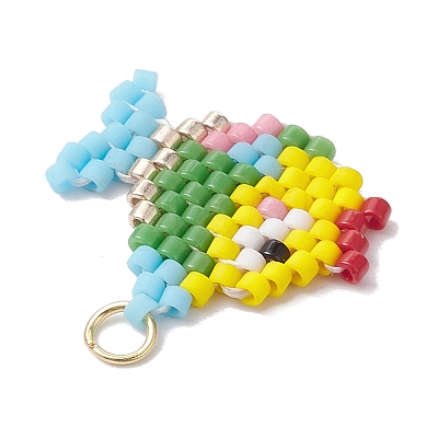 Handmade MIYUKI Delica Seed Loom Pattern PALLOY-MZ00171-1