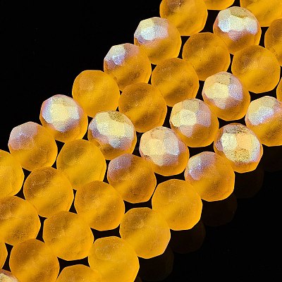 Transparent Glass Beads Strands LS-EGLA-A044-T8mm-MB05-1
