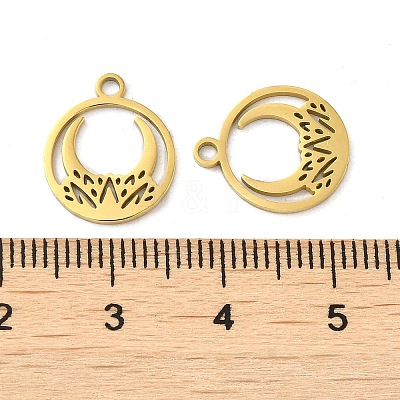 Ion Plating(IP) 304 Stainless Steel Charms STAS-J042-05G-1