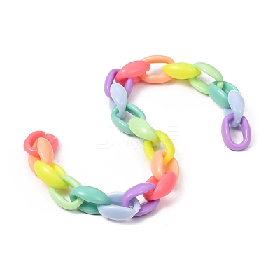Handmade Acrylic Cable Chains AJEW-JB00689-1
