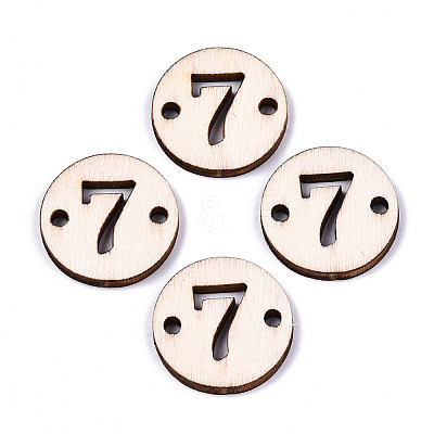 Unfinished Natural Poplar Wood Links Connectors WOOD-S045-138A-7-1