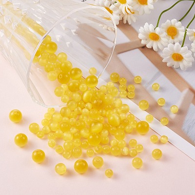DIY Round Cat Eye Beads Bracelet Making Kit DIY-SZ0006-56C-1