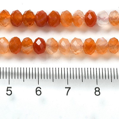 Natural Banded Agate/Striped Agate Beads Strands G-E605-A02-01H-1
