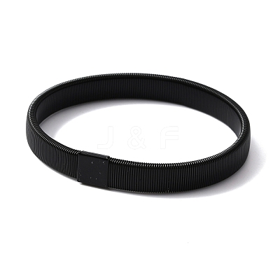 High Carbon Steel Stretch Arm Bracelets for Men BJEW-WH0020-10EB-1
