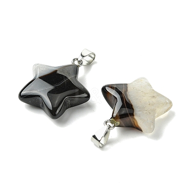 Natural Agate Pendants GG-K002-10K-1