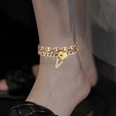 Anklets Sets AJEW-AN00383-20-1