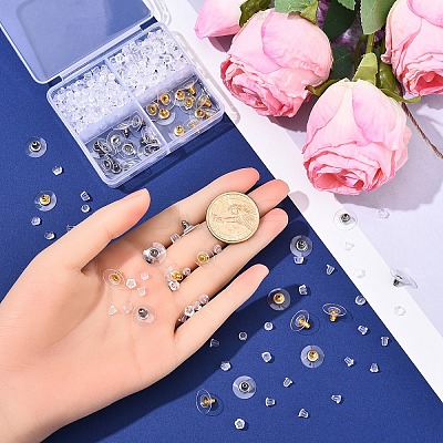 Plastic/Brass Ear Nuts FIND-YW0007-22-1