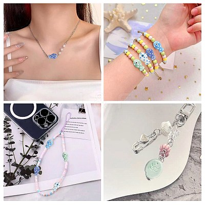 12Pcs 12 Styles Handmade Porcelain Beads PORC-FS0001-63-1