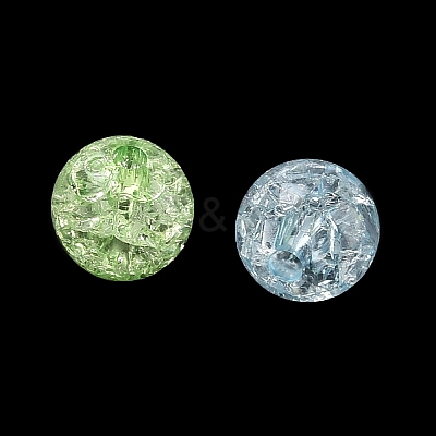 Transparent Crackle Acrylic Beads AC-CBA4496-12B-1